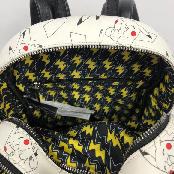 Loungfly Pokemon Pikachu Mini Backpack White 2019 Retired EUC - Picture 5 of 11